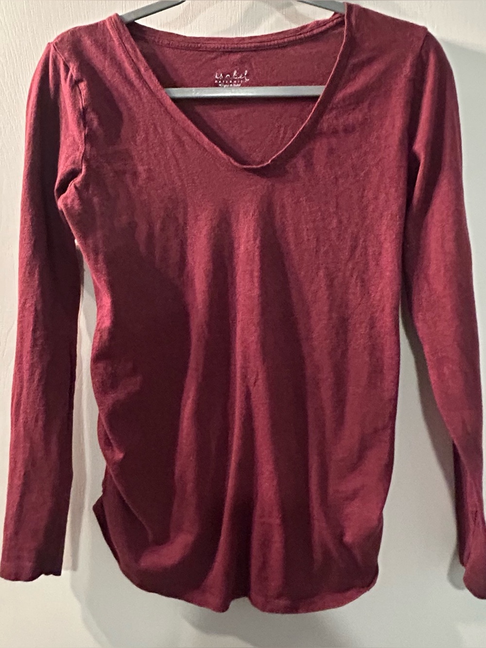 Women's isabel Mauve Long-Sleeve Scoop Neck maternity Top size S